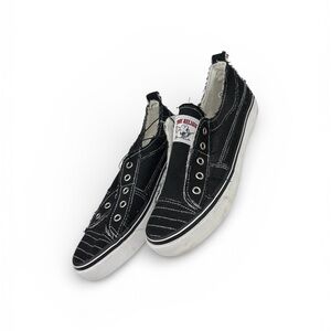 True Religion Black Canvas Sneakers